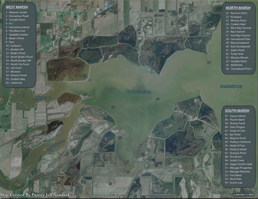 marsh map Winous Point